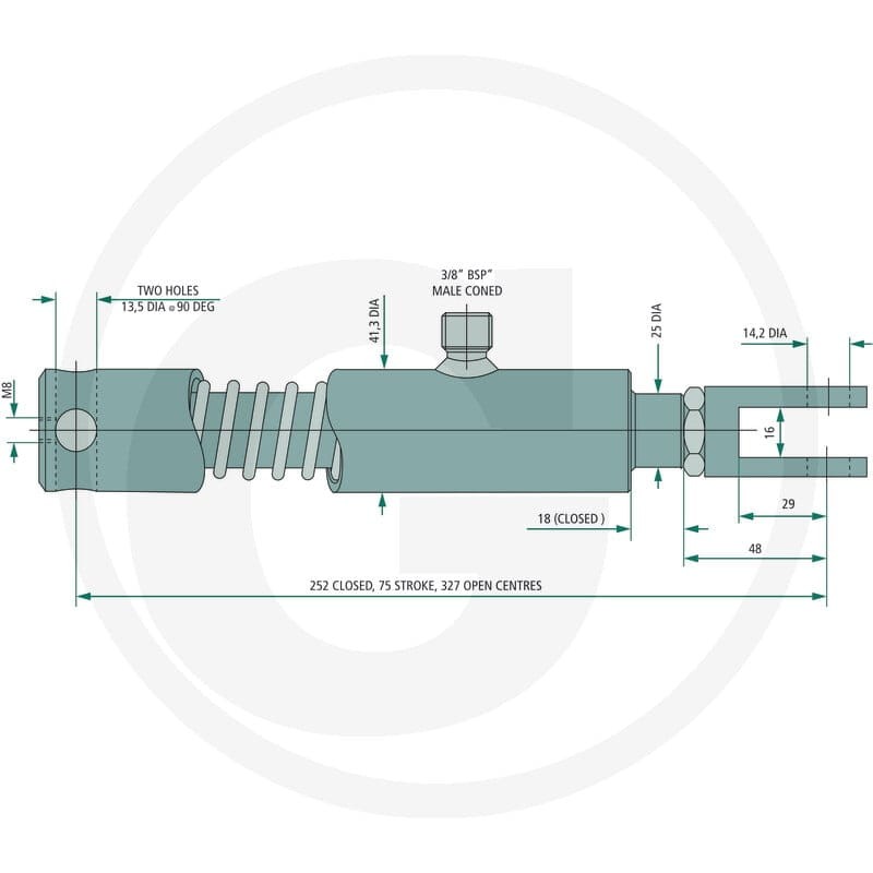 GRANIT Siłownik hamulcowy SRBR25 82000404 - Sklep PoltechParts