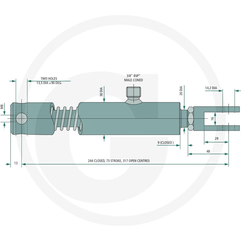 GRANIT Siłownik hamulcowy SRBR20 82000403 - Sklep PoltechParts