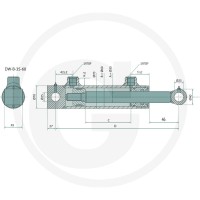 GRANIT Siłownik-DW-B-35-60-500-700 8203565 - Sklep PoltechParts
