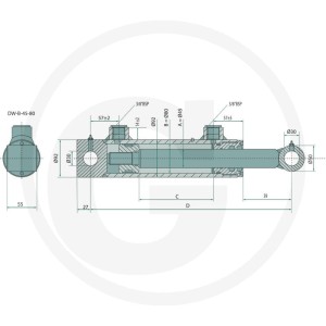 GRANIT Siłownik-DW-B-45-80-500-710 8204585