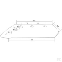 Lemiesz 14" prawy AC 580884 | poltechparts.pl