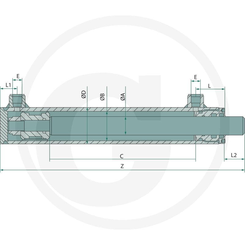 Contarini Siłownik DW-OB-035/025x016x0150 82003012 - Sklep PoltechParts