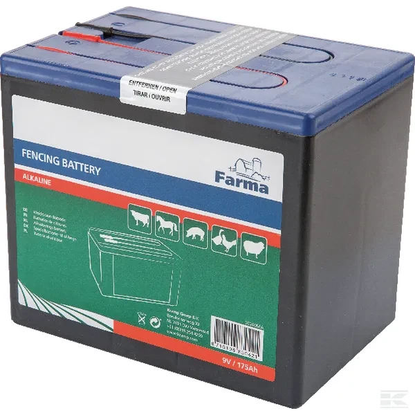 Bateria alkaliczna, 9V 175Ah