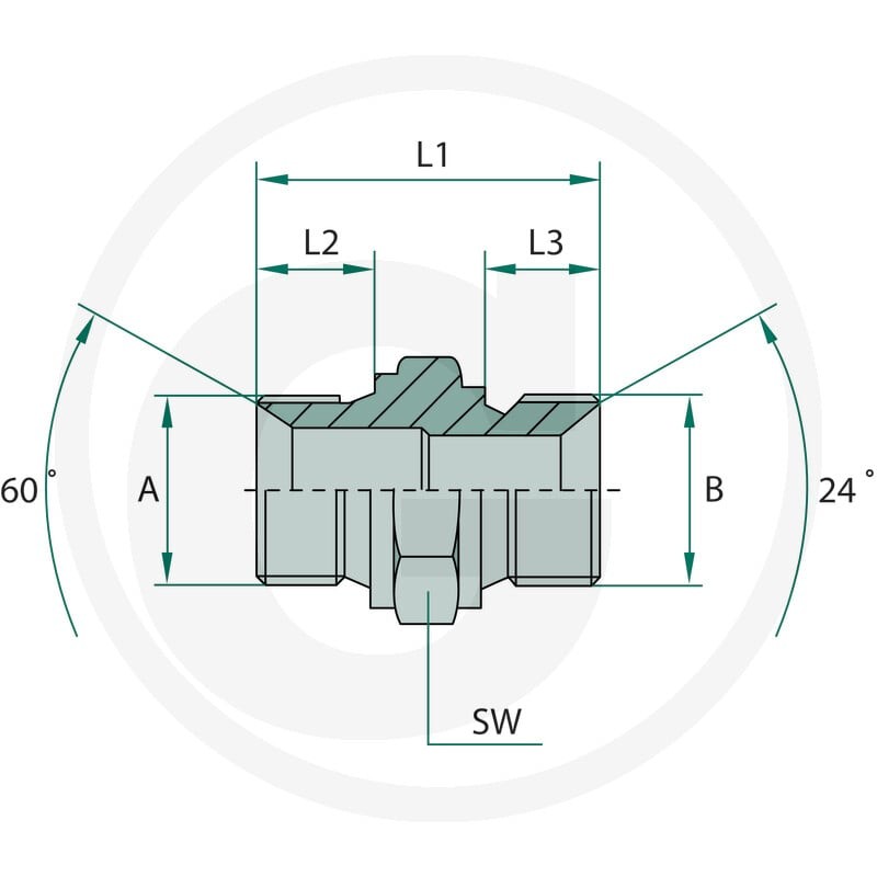 GRANIT GA M22 (15L) M-MET 24° x 5/8 M-BSP 81528653 - Sklep PoltechParts