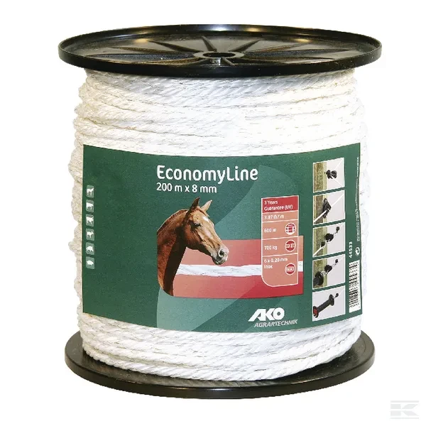 Linka ogrodzeniowa ECONOMY, 200 m x 8 mm,… | poltechparts.pl