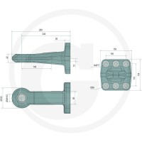 Scharmüller Ucho zaczepu 77700652240 - Sklep PoltechParts
