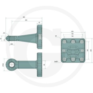 Scharmüller Ucho zaczepu 77700654240