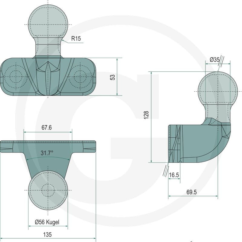 Scharmüller Kula z kołnierzem 777157016002-SET - Sklep PoltechParts