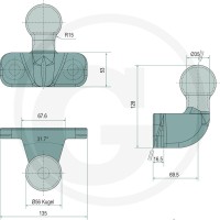 Scharmüller Kula z kołnierzem 777157016002-SET - Sklep PoltechParts