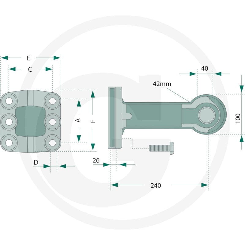 Rockinger Ucho zaczepu 78757233 - Sklep PoltechParts
