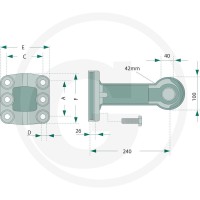 Rockinger Ucho zaczepu 78757233 - Sklep PoltechParts