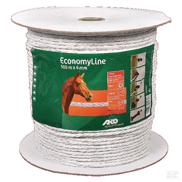 Linka ogrodzeniowa ECONOMY, 500 m x 6 mm,… | poltechparts.pl