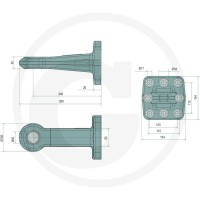 Scharmüller Ucho zaczepu 77700652250 - Sklep PoltechParts
