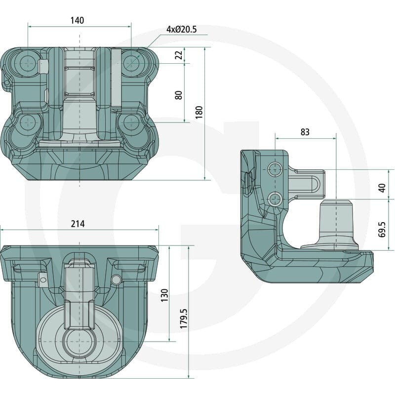 Scharmüller Zaczep Piton Fix 77700671040 - Sklep PoltechParts