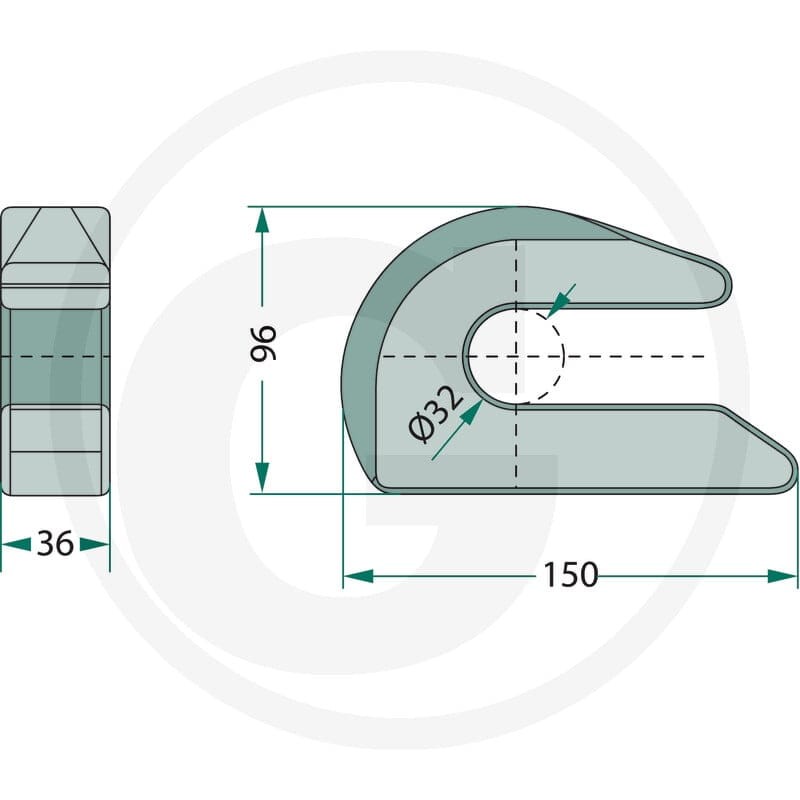 GRANIT Mocowanie haka łączącego 778755141 - Sklep PoltechParts
