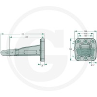 Scharmüller Ucho zaczepu 77700652420A90 - Sklep PoltechParts