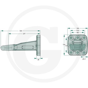 Scharmüller Ucho zaczepu 77700652420A90