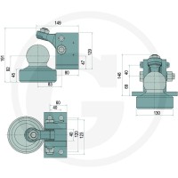 Scharmüller Zaczep kulowy 77702481351 - Sklep PoltechParts