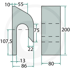 GRANIT Zestaw haka 778755152