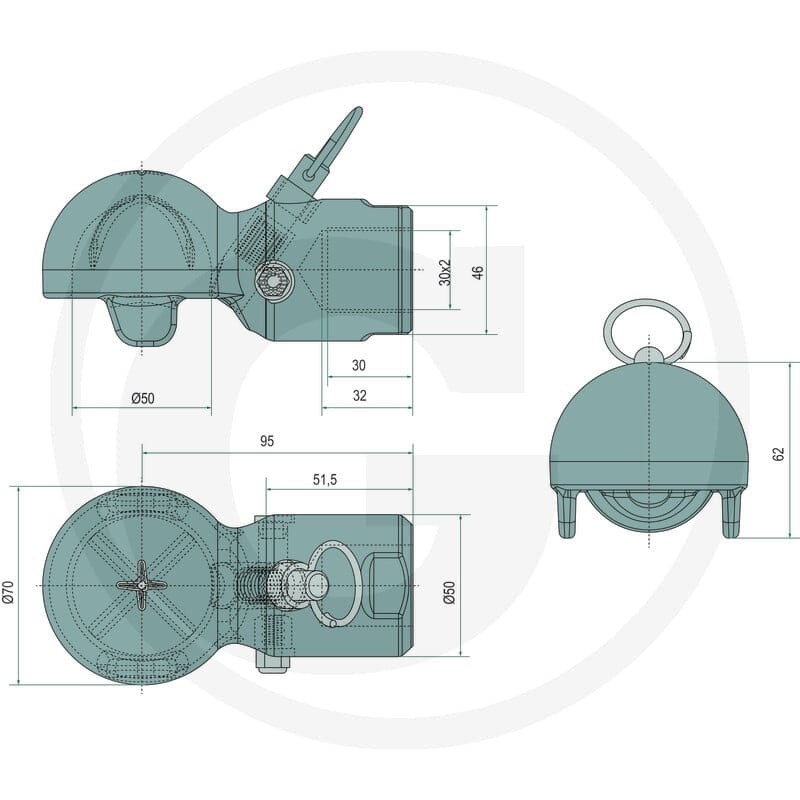 Scharmüller Ucho zaczepu 777006620200 - Sklep PoltechParts