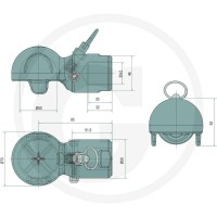Scharmüller Ucho zaczepu 777006620200 - Sklep PoltechParts