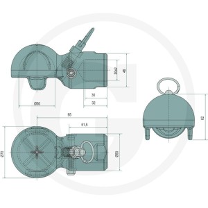 Scharmüller Ucho zaczepu 777006620200