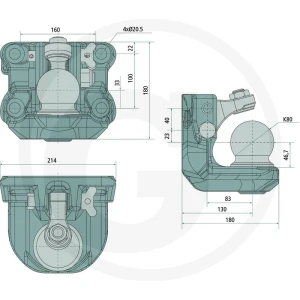 Scharmüller Zaczep kulowy 77700670081