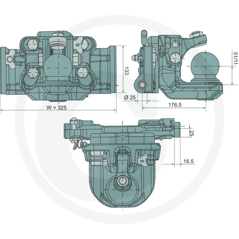 Scharmüller Zaczep automatyczny 77705632533 - Sklep PoltechParts