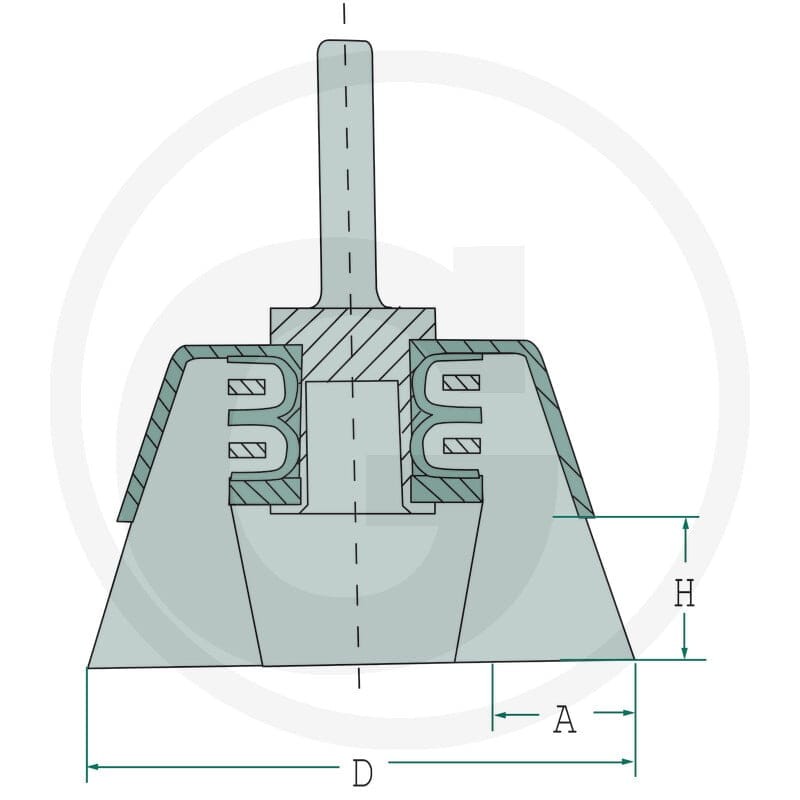 RHODIUS Szczotka garnkowa, trzpieniowa 775434162 - Sklep PoltechParts