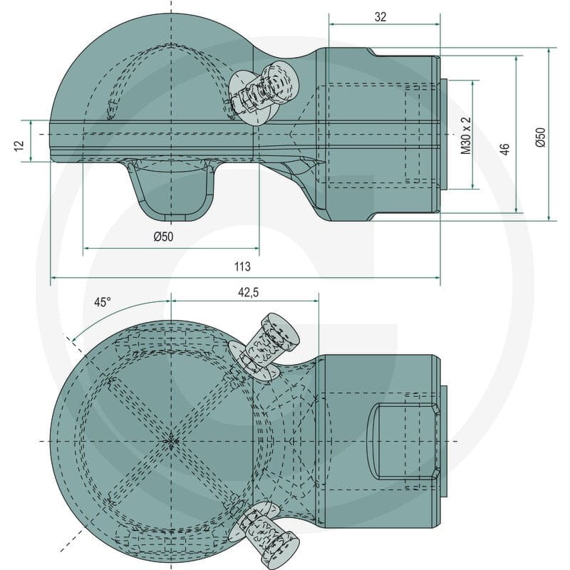 Scharmüller Ucho zaczepu 777006620030 - Sklep PoltechParts
