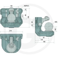 Scharmüller Zaczep kulowy 77700670052 - Sklep PoltechParts