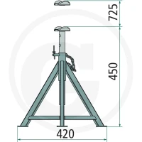 AC Stojak warsztatowy 760ABS12-450 - Sklep PoltechParts