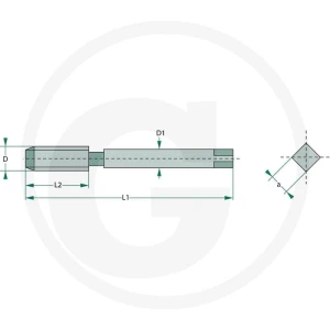 VÖLKEL Gwintownik ręczny - zestaw DIN5157 HSS-G 76025312