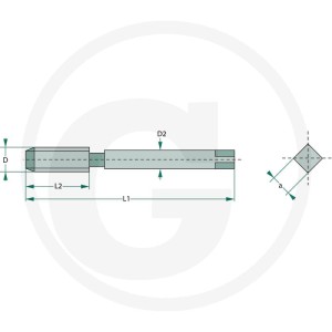 VÖLKEL Gwintownik ręczny - zestaw DIN5157 HSS-G 76025314