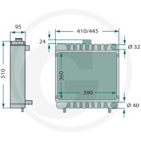 GRANIT chłodnica 74702028 - Sklep PoltechParts