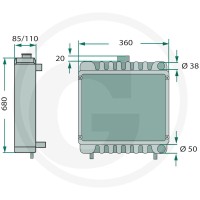 GRANIT Chłodnica 74712030 - Sklep PoltechParts