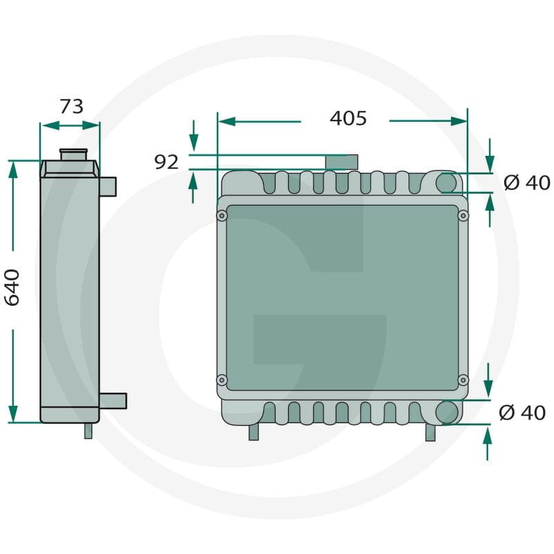 GRANIT chłodnica 74715029 - Sklep PoltechParts