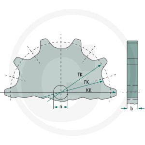 Rübig Koło łańcuchowe 75507413500