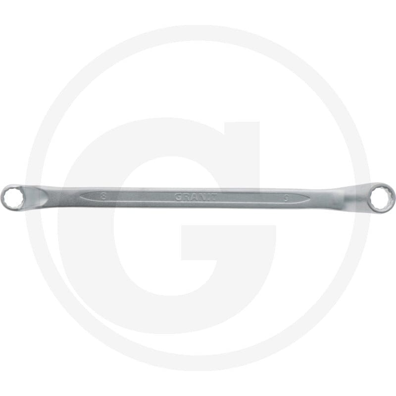 GRANIT BLACK EDITION Dwustronny klucz oczkowy, wygięty, 8x9 7301436 - Sklep PoltechParts