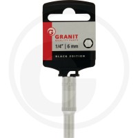 GRANIT BLACK EDITION 1/4" Nasadka sześciokątna, długa, 6 mm 7301068 - Sklep PoltechParts