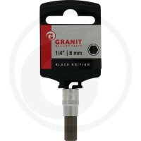 GRANIT BLACK EDITION 1/4" Bit - nasadka z gniazdem sześciokątnym, 8 mm 7301078 - Sklep PoltechParts