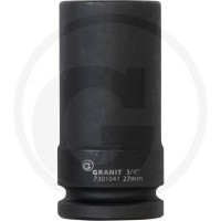 GRANIT BLACK EDITION 3/4" nasadka udarowa sześciokątna, długa, 27mm 7301041 - Sklep PoltechParts