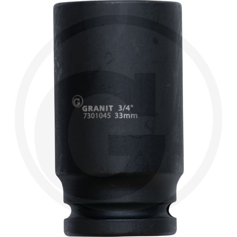GRANIT BLACK EDITION 3/4" nasadka udarowa sześciokątna, długa, 33mm 7301045 - Sklep PoltechParts