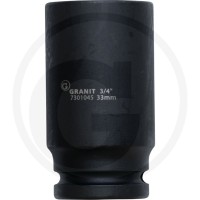 GRANIT BLACK EDITION 3/4" nasadka udarowa sześciokątna, długa, 33mm 7301045 - Sklep PoltechParts