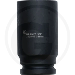 GRANIT BLACK EDITION 3/4" nasadka udarowa sześciokątna, długa, 33mm 7301045
