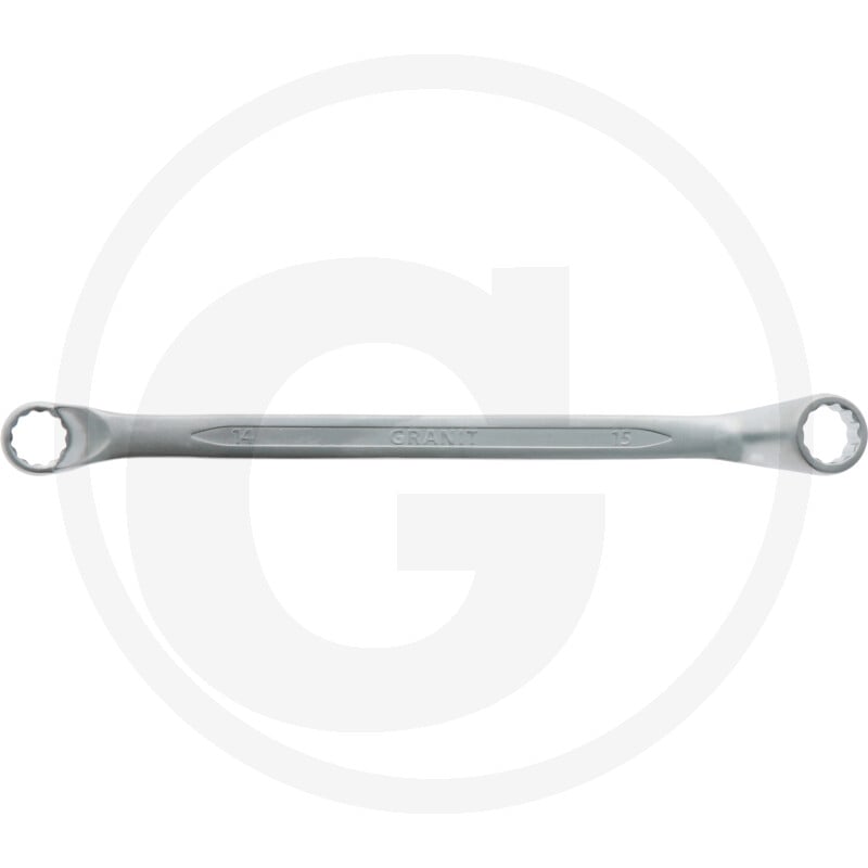 GRANIT BLACK EDITION Dwustronny klucz oczkowy, wygięty, 14x15 7301439 - Sklep PoltechParts