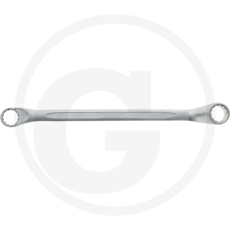 GRANIT BLACK EDITION Dwustronny klucz oczkowy, wygięty, 16x17 7301440 - Sklep PoltechParts