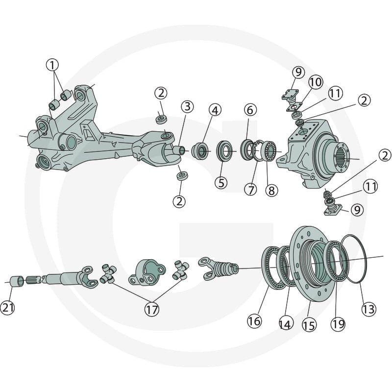 GRANIT Sworzeń osi zwrotnicy 72704071 - Sklep PoltechParts