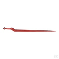 Ząb ładowacza, wygięty: 32 mm profil podwójne T 38x880 mm końcówka płaska z nakrętką M22x1.5 czerwony Battista Porteri - 5196512311 - Sklep rolniczy PoltechParts