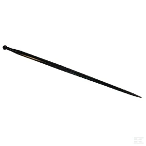 Ząb ładowacza, prosty, profil podwójne T 36x600 mm końcówka szpiczasta z nakrętką M22x1.5 czerwony SHW